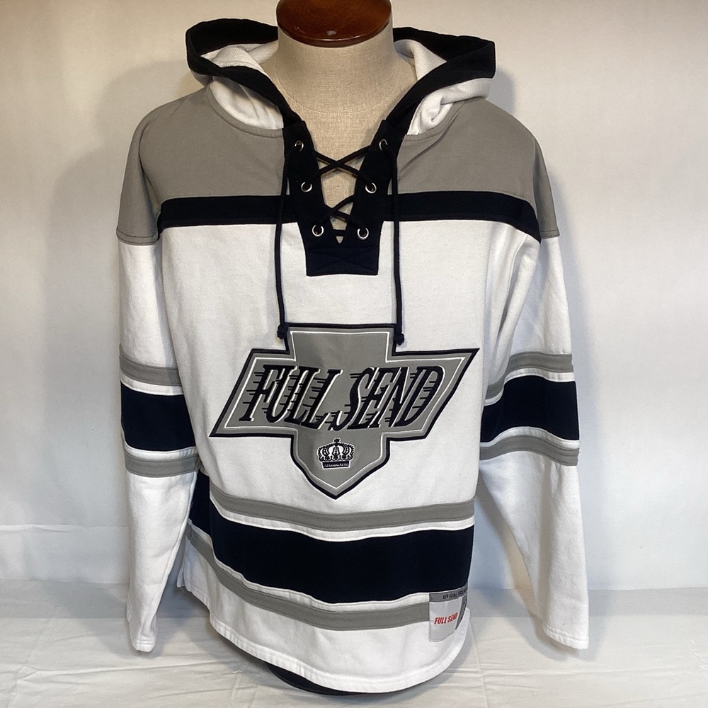 Full Send Hockey Jersey Hoodie Men’s size Medium